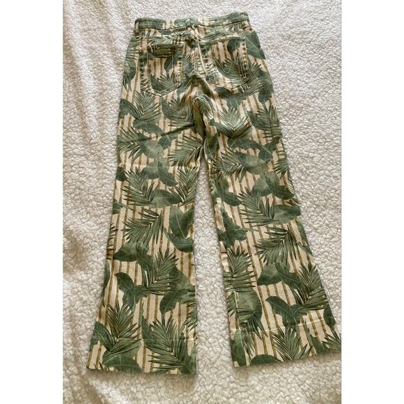 MuMu Blue Show Me Your MuMu Cropped Hawn trouser bamboo palm leaf, size 28 - Picture 3 of 10